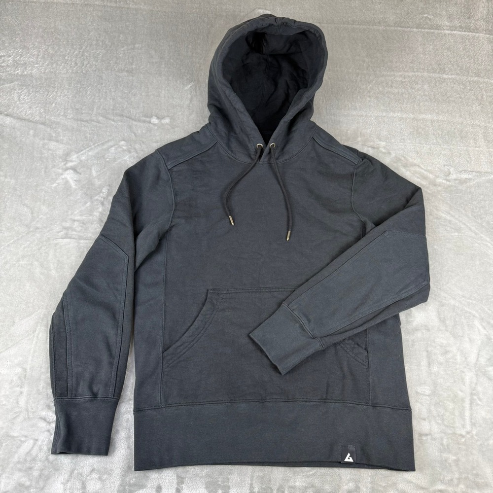 American Giant Classic Pullover Hoodie Mens Small Black Thick $155 USA New NWOT